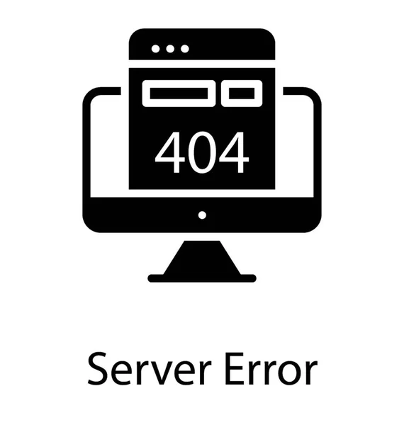 404 Ein Serverfehler System Auch Als Webfehler Bekannt — Stockvektor