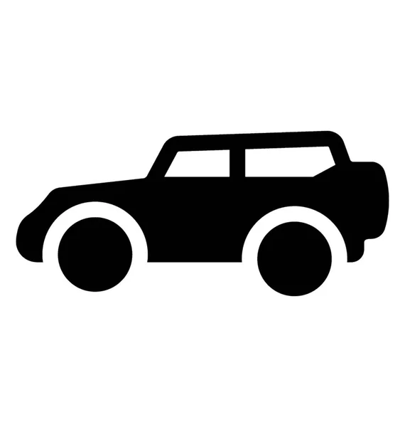 Véhicule Utilisé Dans Les Zones Vallonnées Pour Tourisme Est Jeep — Image vectorielle
