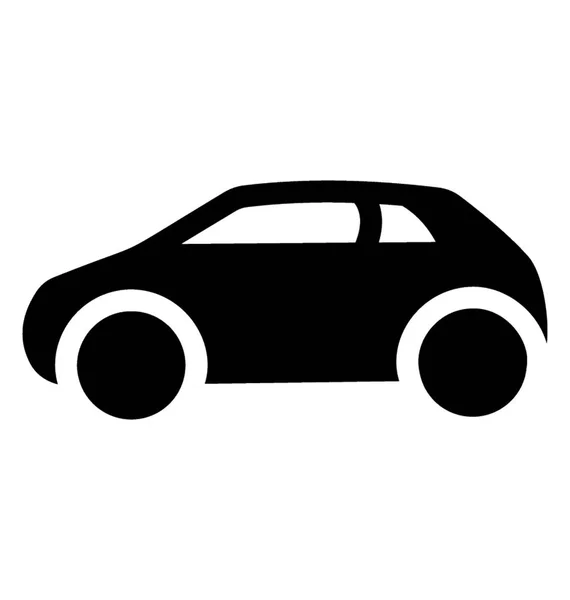 Hatchback Familiar Para Transporte Hermanos — Vector de stock