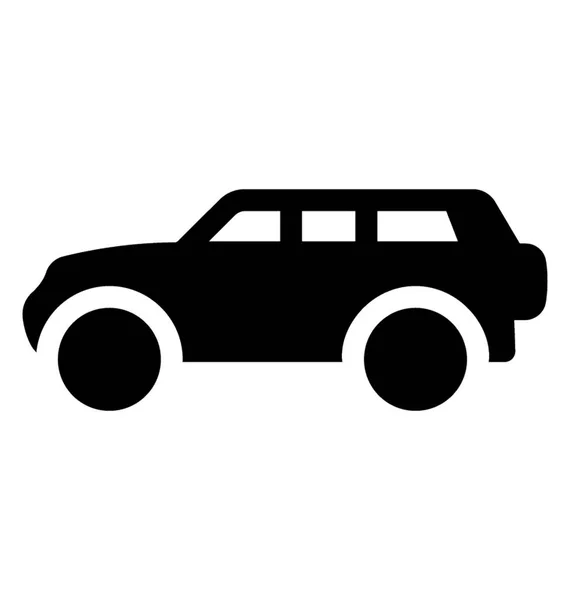Джип Транспортний Засіб Подорожей Горбистих Районах — стоковий вектор