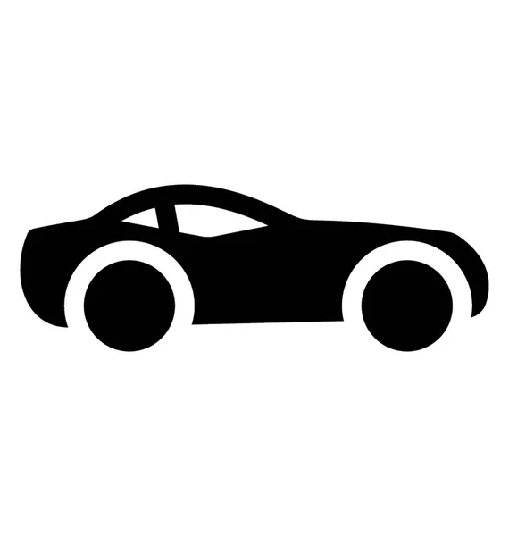 Coche Económico Para Uso Personal Coche Compacto — Vector de stock