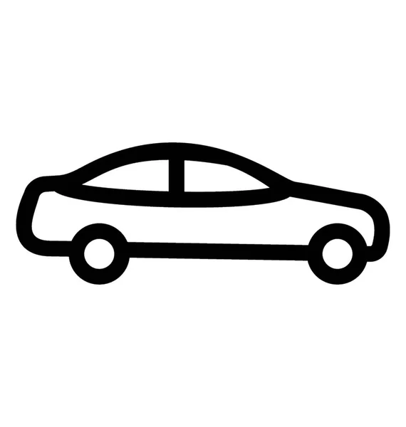 Coche Lujo Conocido Como Sedán — Vector de stock