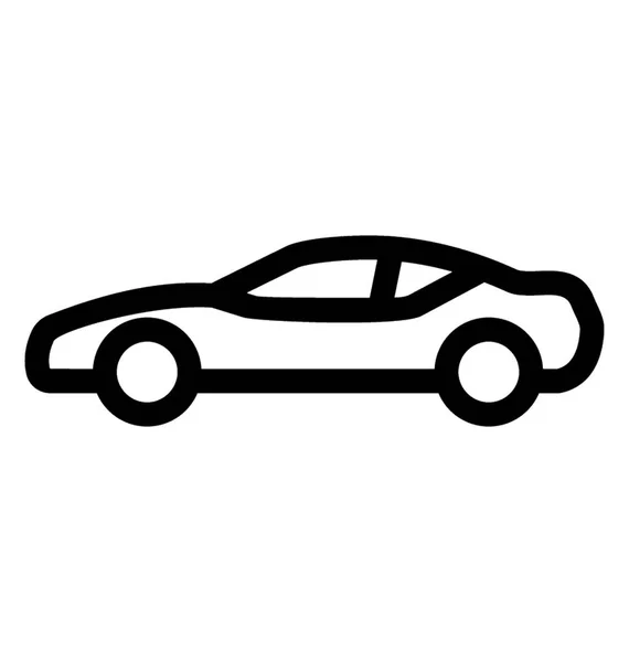 Veículo Com Estilo Atraente Carro Compacto —  Vetores de Stock