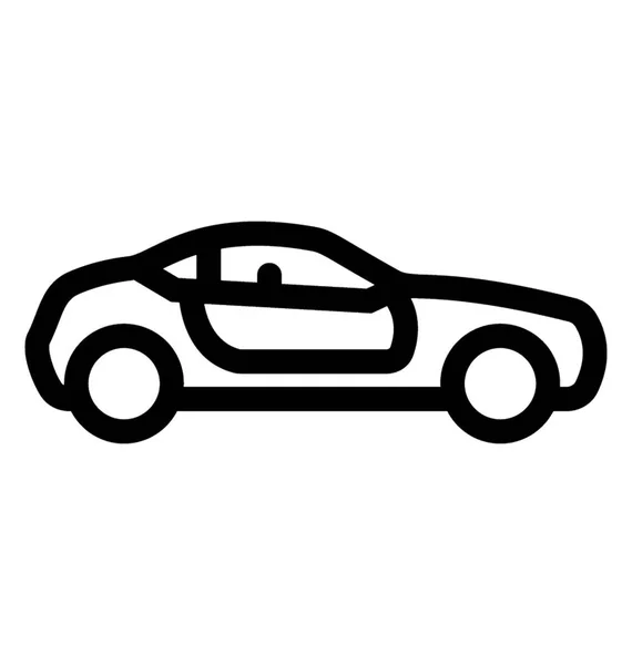 Coche Caro Para Transporte Más Rápido Sedán — Vector de stock