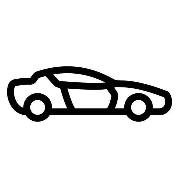 Двухдверный Двухместный Автомобиль Автомобиль Класса Люкс — стоковый вектор