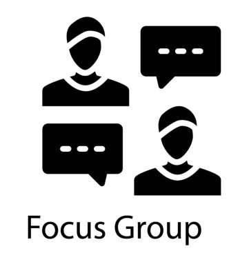 Grup sohbet kabarcıkları, Grup tartışma simgesi kavramı ile insan