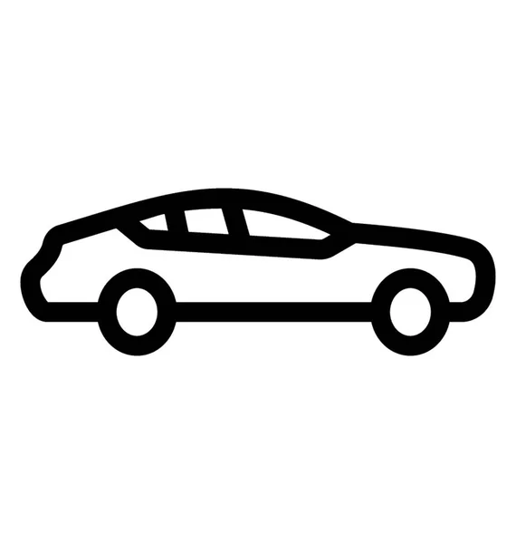 Coche Sedán Grande Para Uso Familiar — Vector de stock