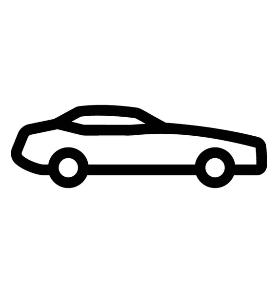 Hermoso Cargador Esquivar Coche Antiguo — Vector de stock