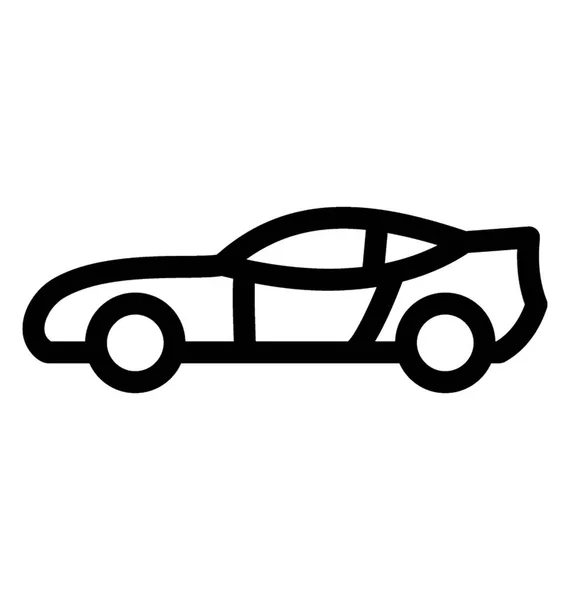 Coche Mediano Para Uso Familiar Vehículo Conveniente — Vector de stock