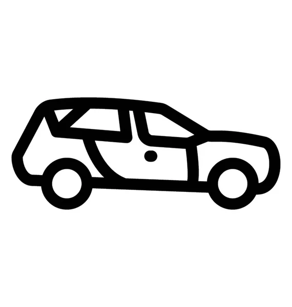 Petite Taille Fourgonnette Coûteuse Est Connue Sous Nom Minivan — Image vectorielle