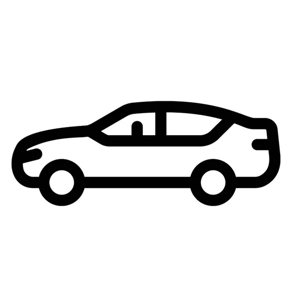 Automóvel Com Quatro Rodas Carro — Vetor de Stock