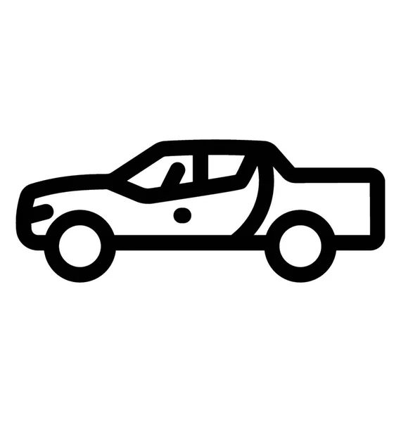 Limousine Auto Klein Größe Ist Auto Auto — Stockvektor