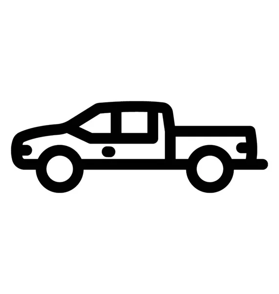 Ramasser Camion Pour Transporter Des Marchandises Des Gens — Image vectorielle