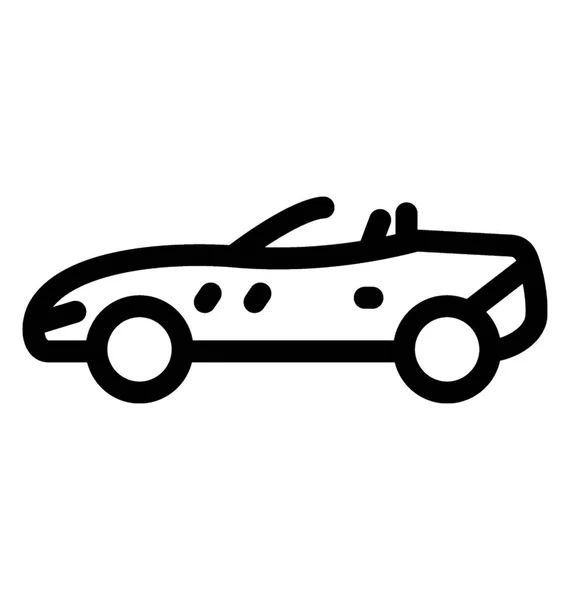 Convertible Mini Cooper Sports Car — Stock Vector