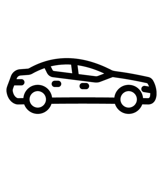 Carro Para Uso Pessoal Carro Sedan — Vetor de Stock