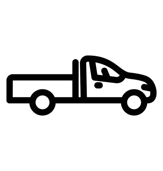 Pickup Truck Zum Transport Von Menschen Und Gütern — Stockvektor