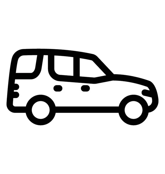 Οικογενειακά Hatchback Γνωστός Μικρό Van — Διανυσματικό Αρχείο