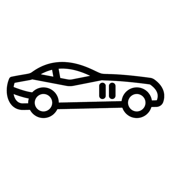 Ekonomibil För Personligt Bruk Kompakt Bil — Stock vektor