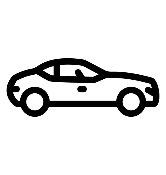 Sedan Luxo Carro Pessoal — Vetor de Stock