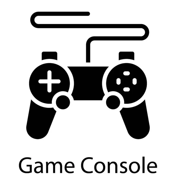 Joystick Avec Contrôleur Jeu Par Câble Manette Jeu — Image vectorielle