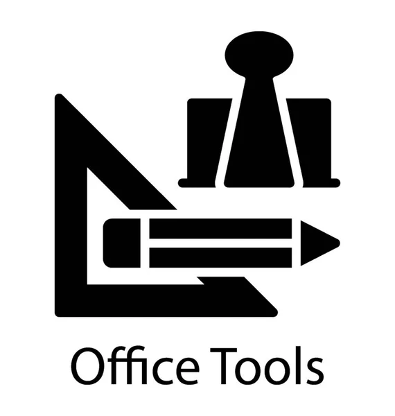 Ein Glyphen Icon Vektor Der Icon Vektor Für Office Tools — Stockvektor