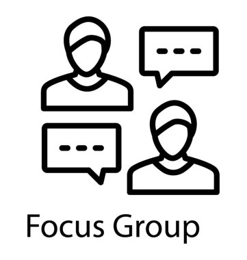 Grup sohbet kabarcıkları, Grup tartışma simgesi kavramı ile insan