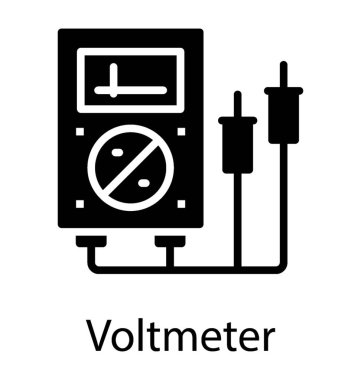 Voltmetre tasvir eden geçerli simge ölçmek için bir cihazın
