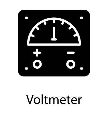 Voltmetre tasvir eden geçerli simge ölçmek için bir cihazın