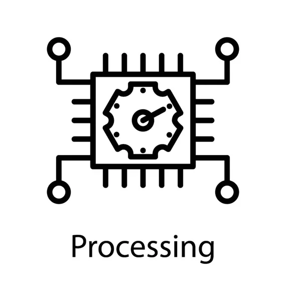 Concepto Procesamiento Datos Mediante Integración Datos — Vector de stock