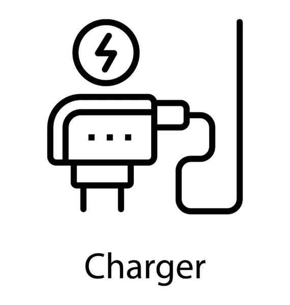 Charger Use Charging — Stock Vector
