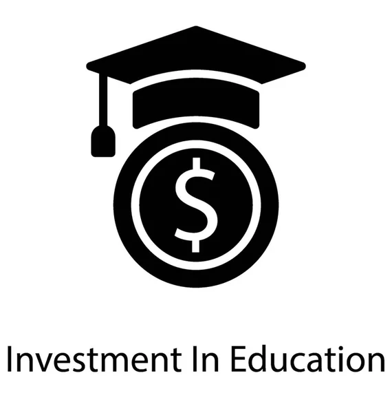 Kolej Burs Temsil Eden Eğitim Sponsorluğunda Dolar Ile — Stok Vektör