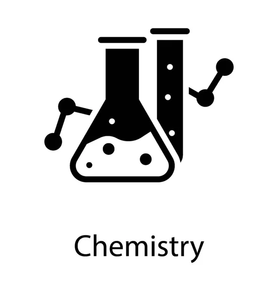 Equipamentos Laboratório Frasco Tubo Amostra Como Ícone Vetor Química —  Vetores de Stock