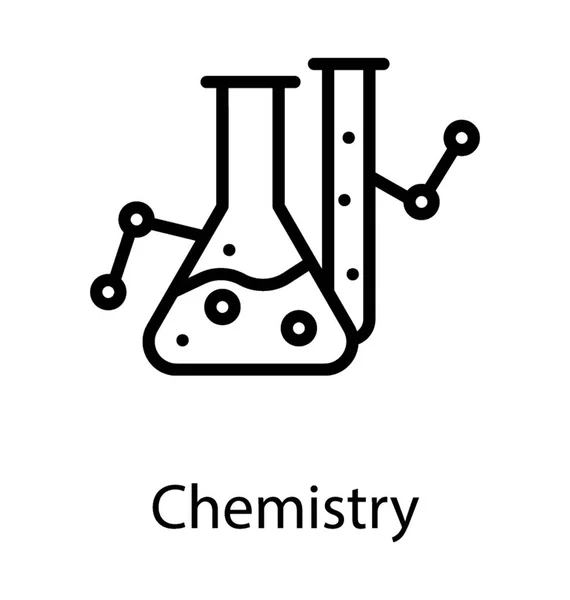 Equipamentos Laboratório Frasco Tubo Amostra Como Ícone Vetor Química —  Vetores de Stock