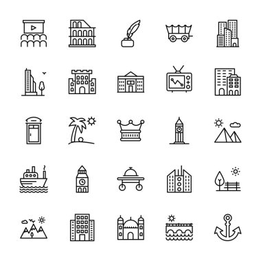 ABD kültür satırı vektör simgesi