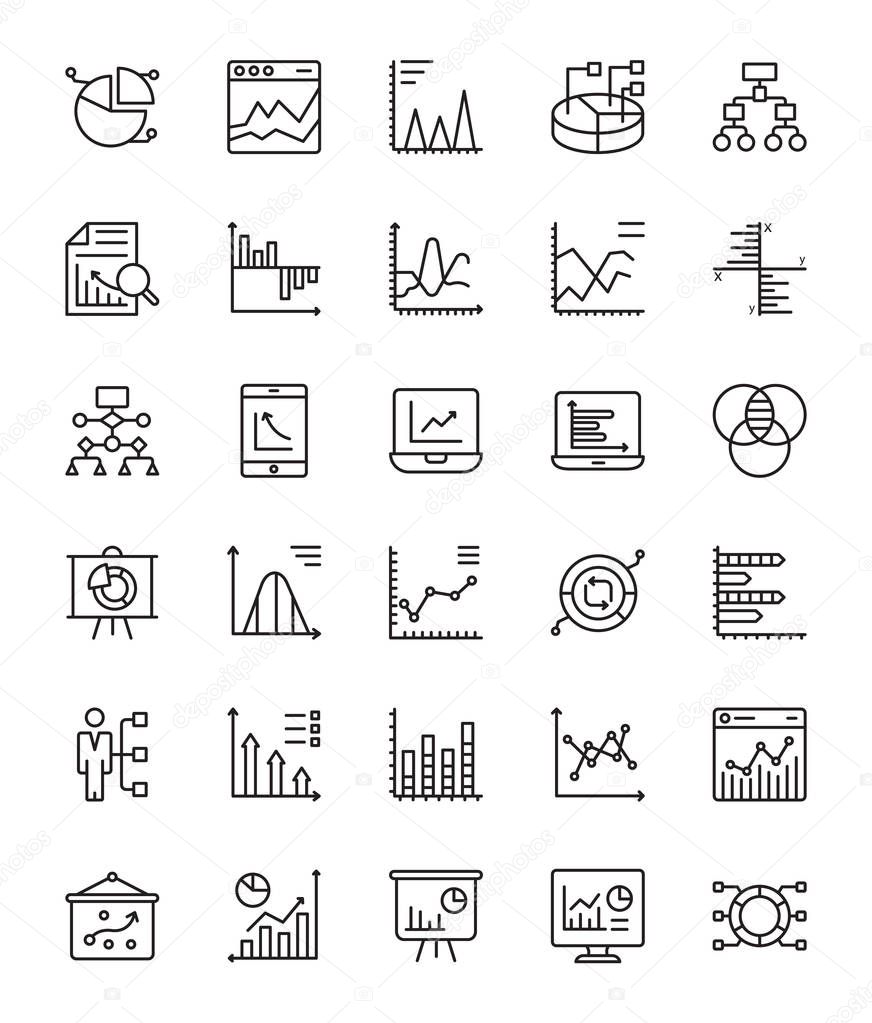 Infographics Line Vector Icons 