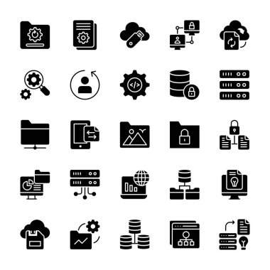 Veri kuruluş simgeler paketi