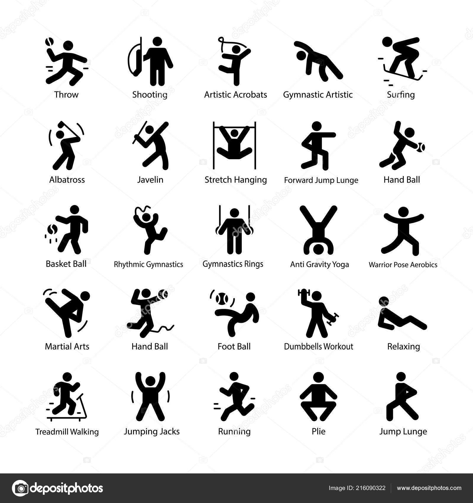 Atleta Olimpíadas Glyph Vector Ícones Vetor de ©prosymbols 216090322, image size:1600x1700