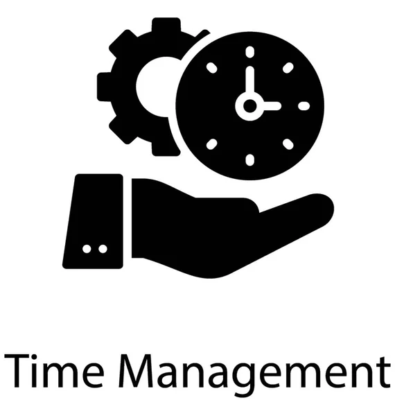 時間管理概念を提示の時計の歯車 — ストックベクタ