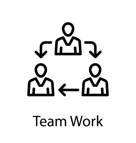 Menschen Avatar Bei Der Teamarbeit — Stockvektor