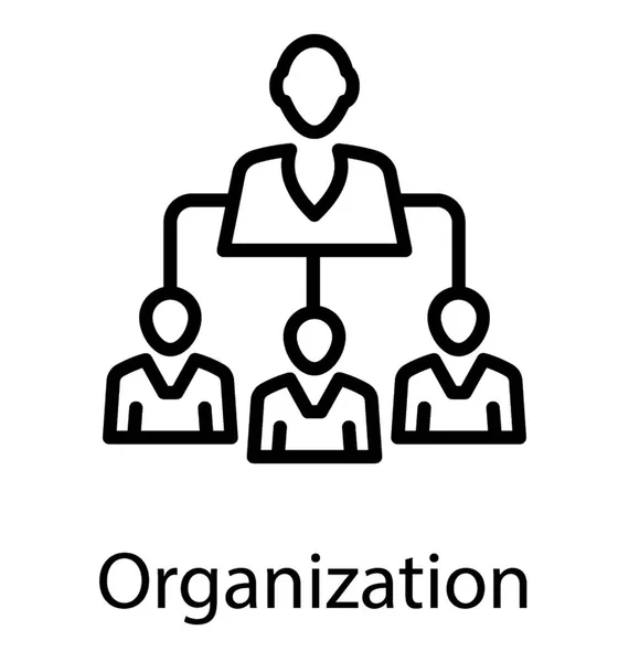 Groupe Personnes Avatars Formation Une Organisation — Image vectorielle
