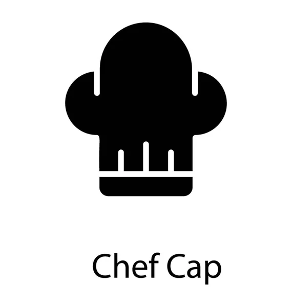 Hat Resembling Cloud Chef Cap — Stock Vector