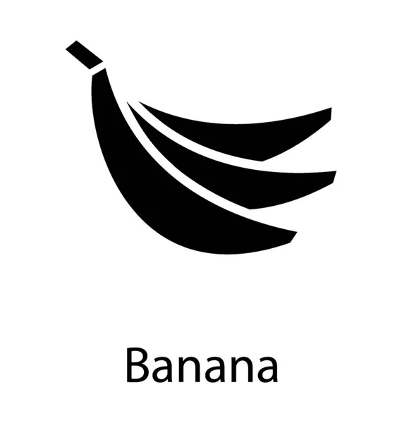 Frutta Sana Mangiare Banana — Vettoriale Stock