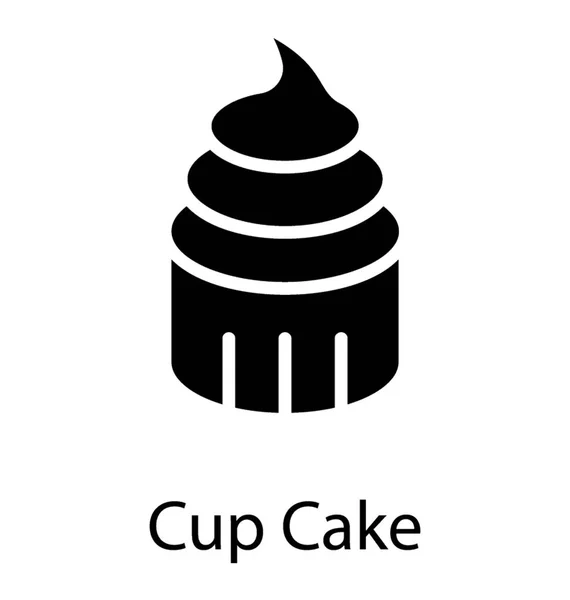 Dulce Postre Para Comer Cupcake — Archivo Imágenes Vectoriales