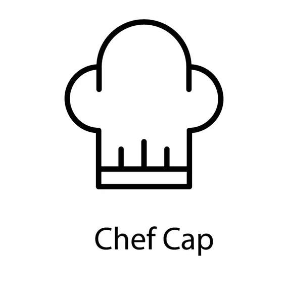 Hat Resembling Cloud Chef Cap — Stock Vector