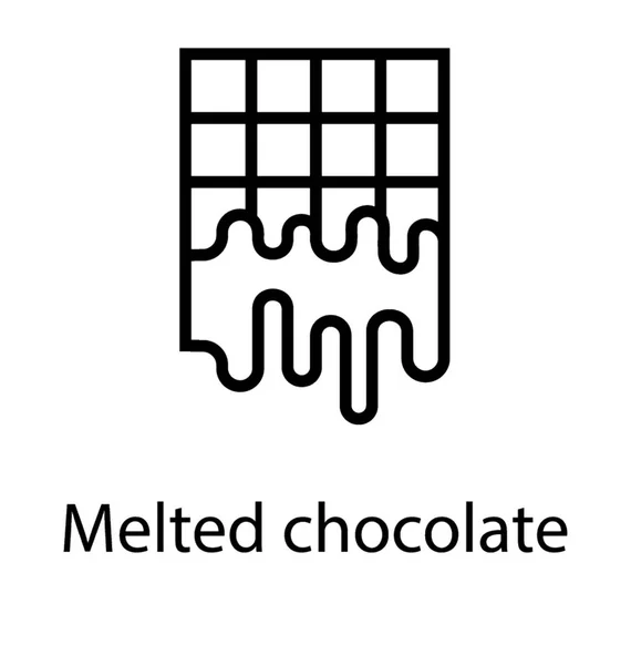 Растаявший Шоколад Высокой Температуры — стоковый вектор