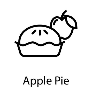 Şekerli tatlı elma ile elma turtalı gösteriyor 