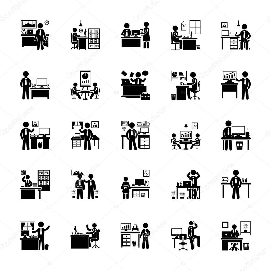 Vector illustration of Office Icons Set 216247834