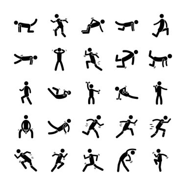 Egzersiz vektör Icon Pack 