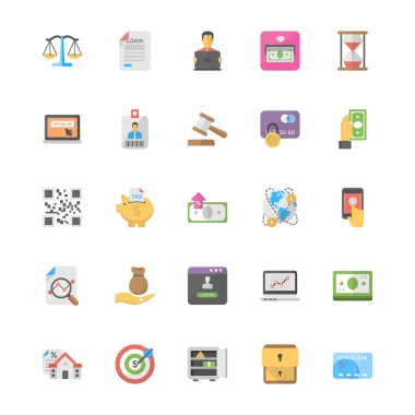 Internet bankacılığı Icons Collection 