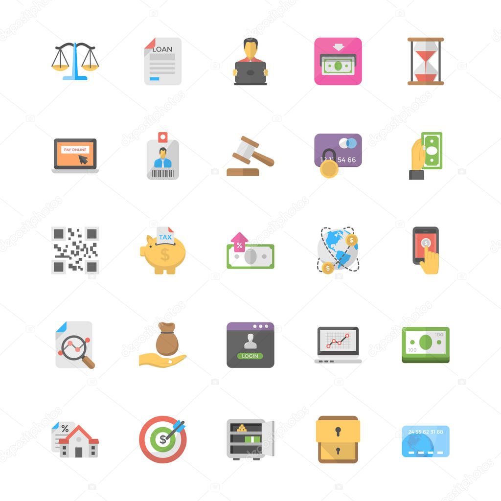 Internet Banking Icons Collection 